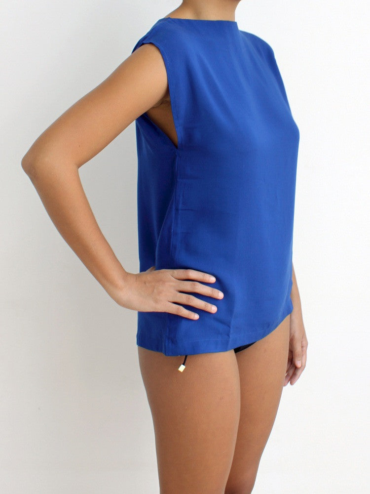Niki Luxe Tank (Blue)
