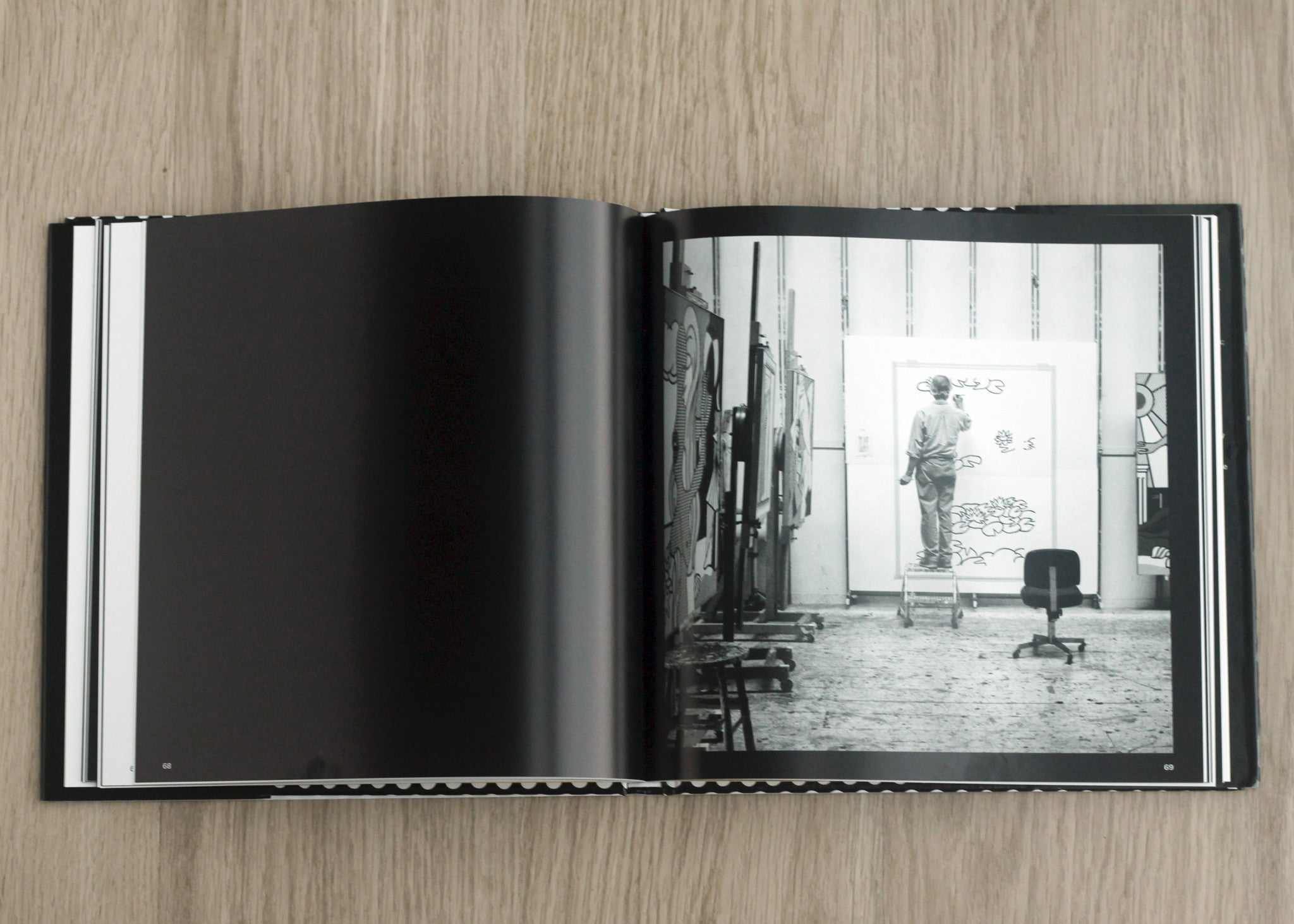 Roy Lichtenstein in His Studio